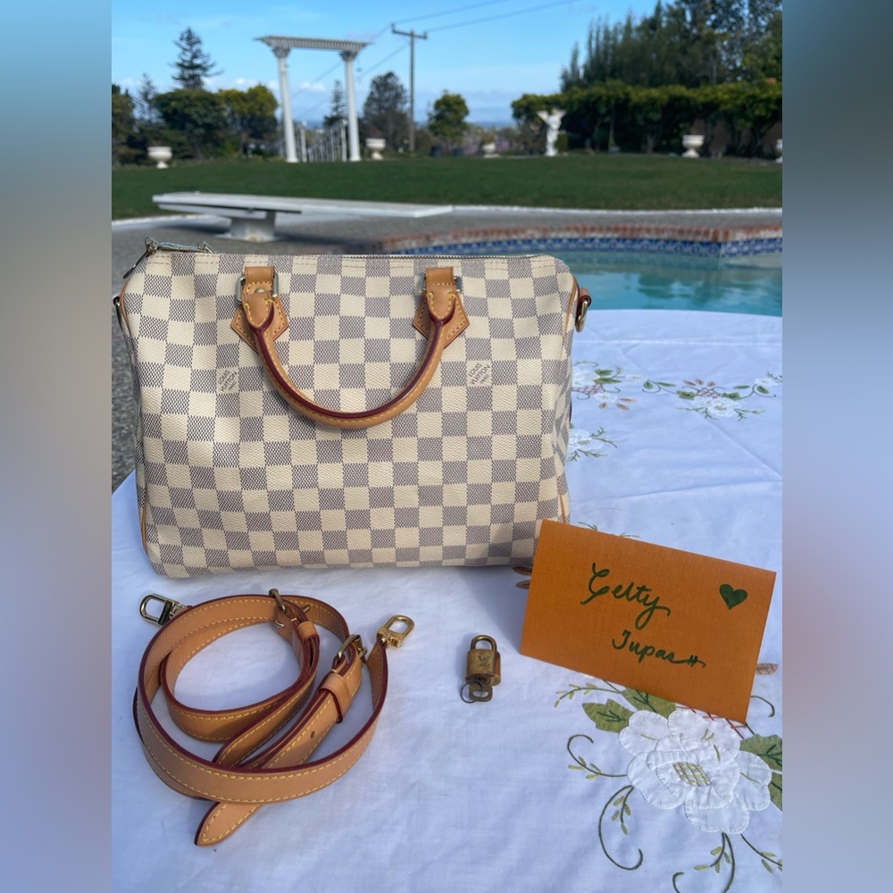 Louis Vuitton Damier Azur Speedy Bandoliere 30